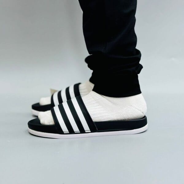 Alternative view of Adidas Adilette 3 Stipe Black Slides