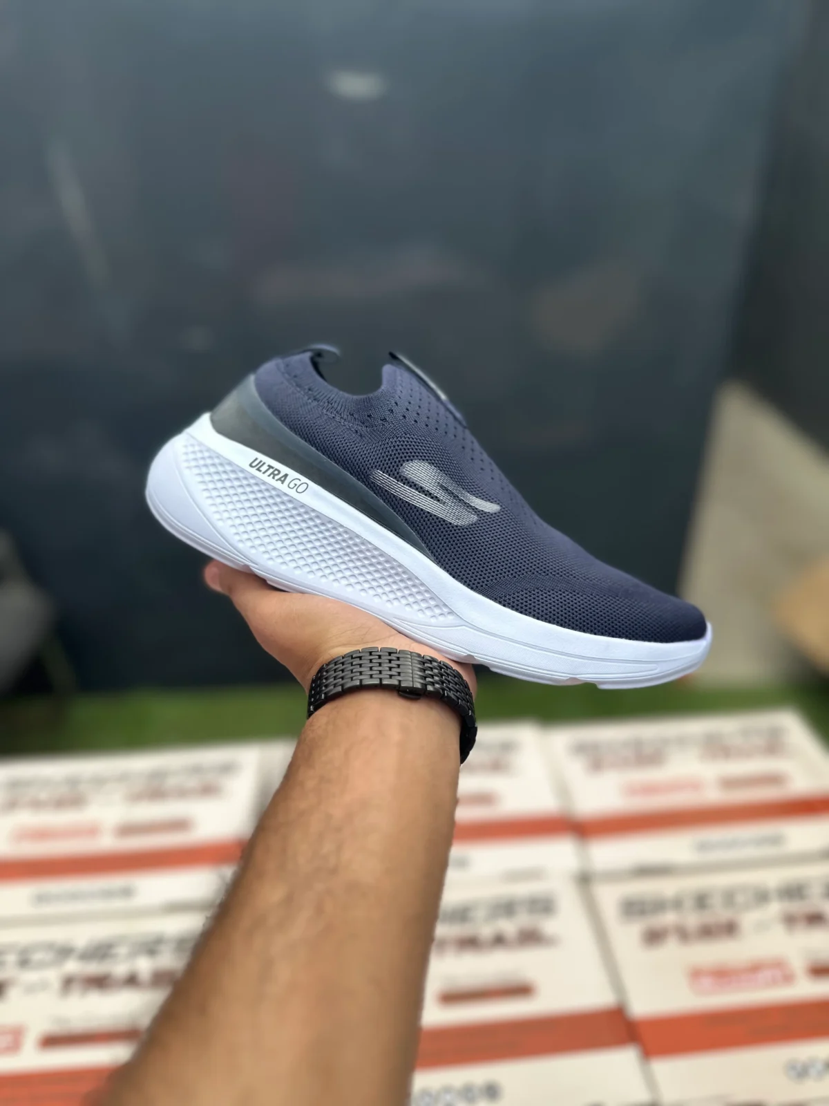 Skechers Ultra Go Blue - Image 2
