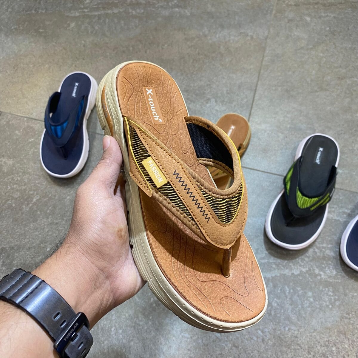 XTouch Comfortable Mustard Slippers