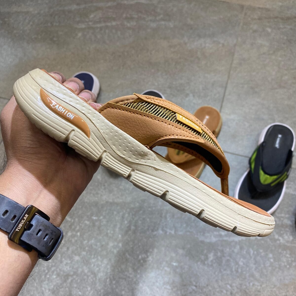 XTouch Comfortable Mustard Slippers - Image 2