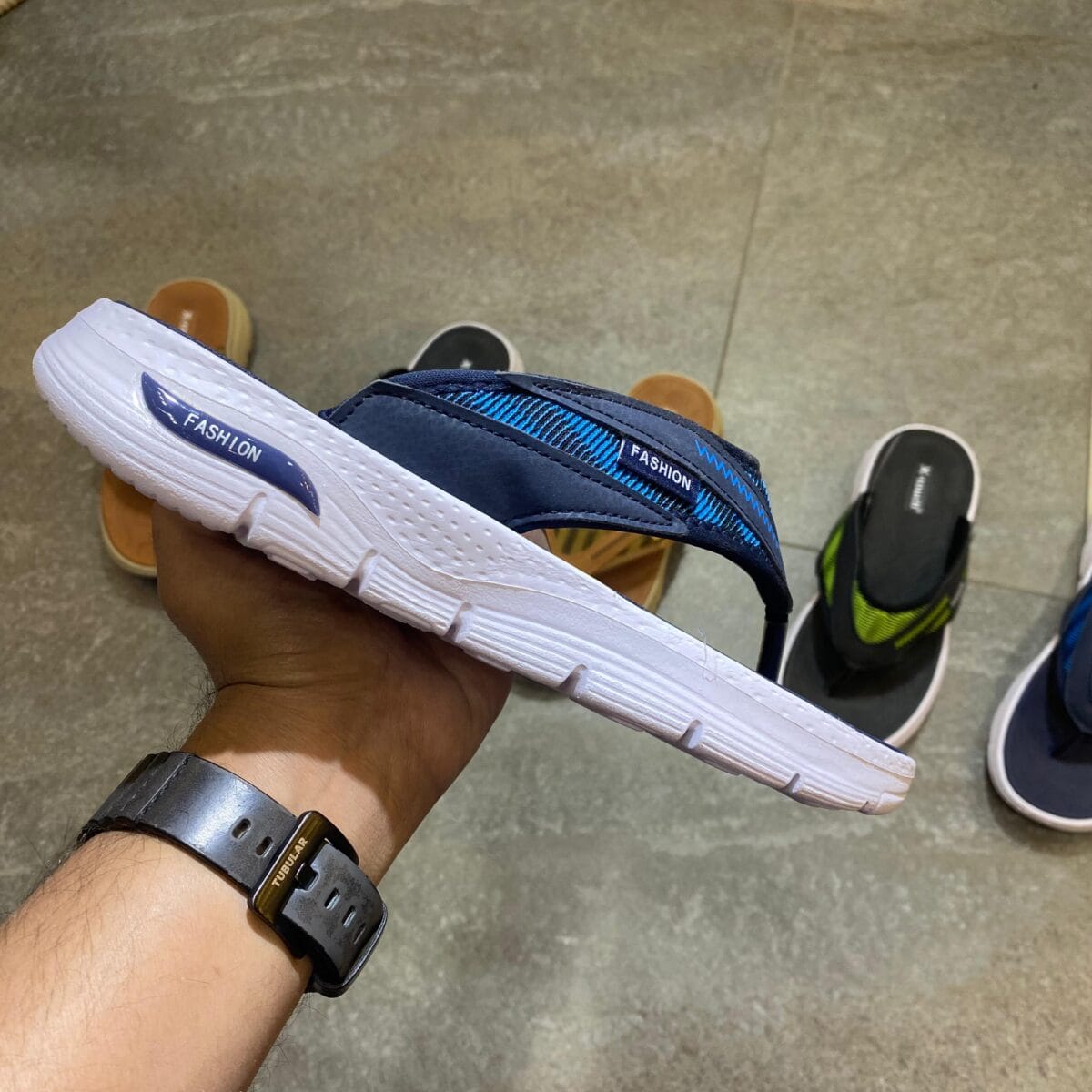 XTouch Comfortable Blue Slippers - Image 2