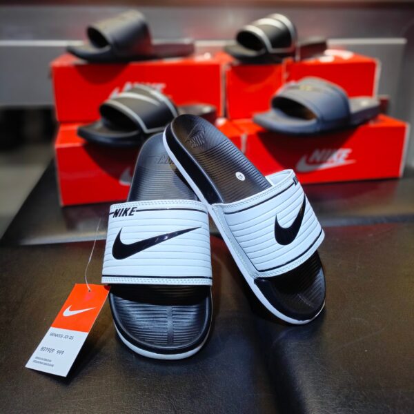 Nike Trending White Slides