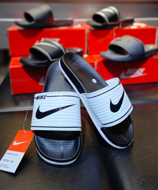 Nike Trending White Slides
