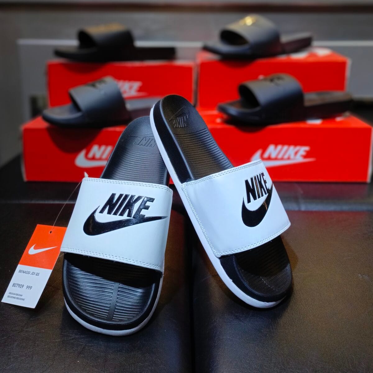 Nk Turbo White Slides