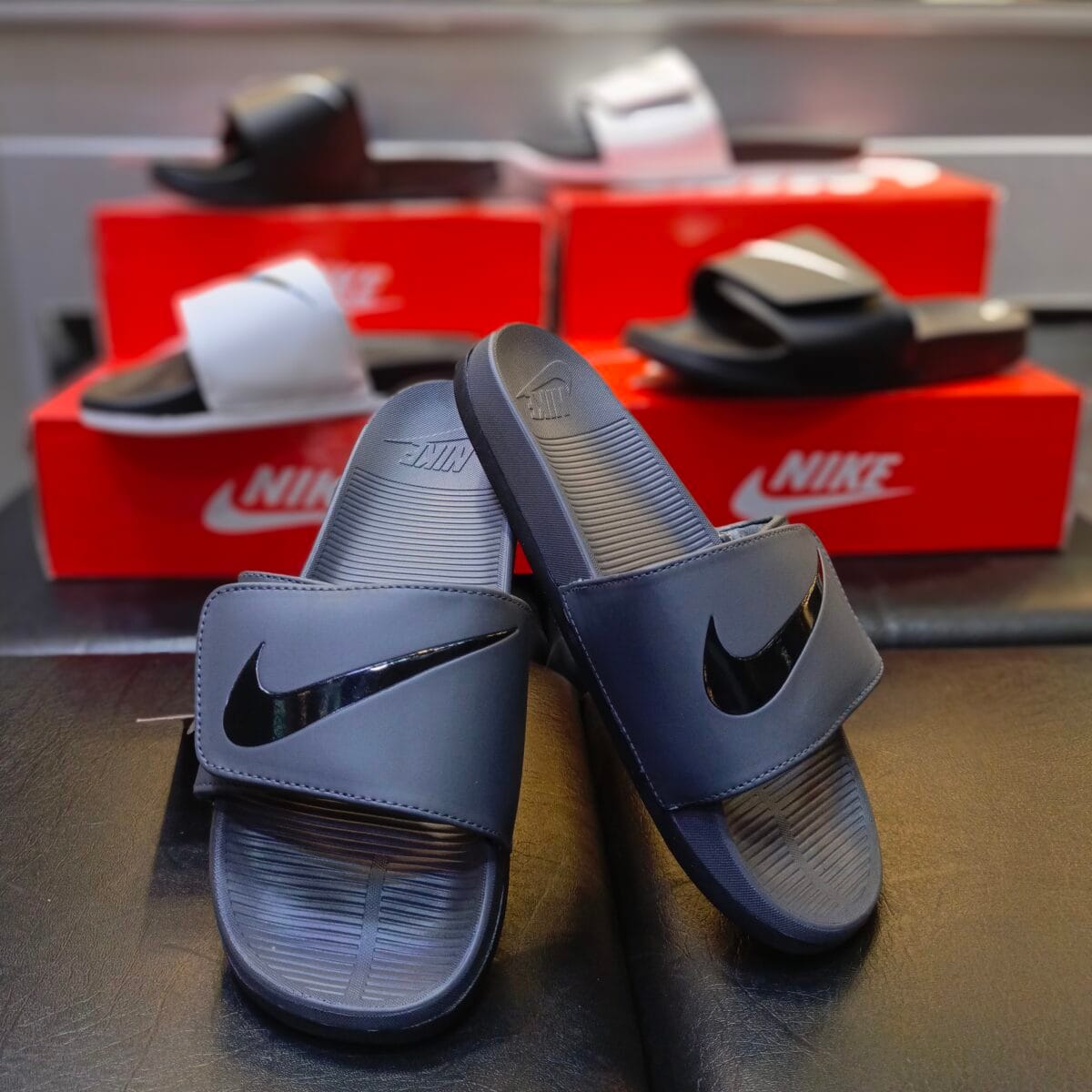 Nk Turbo with Strap Gray Slides