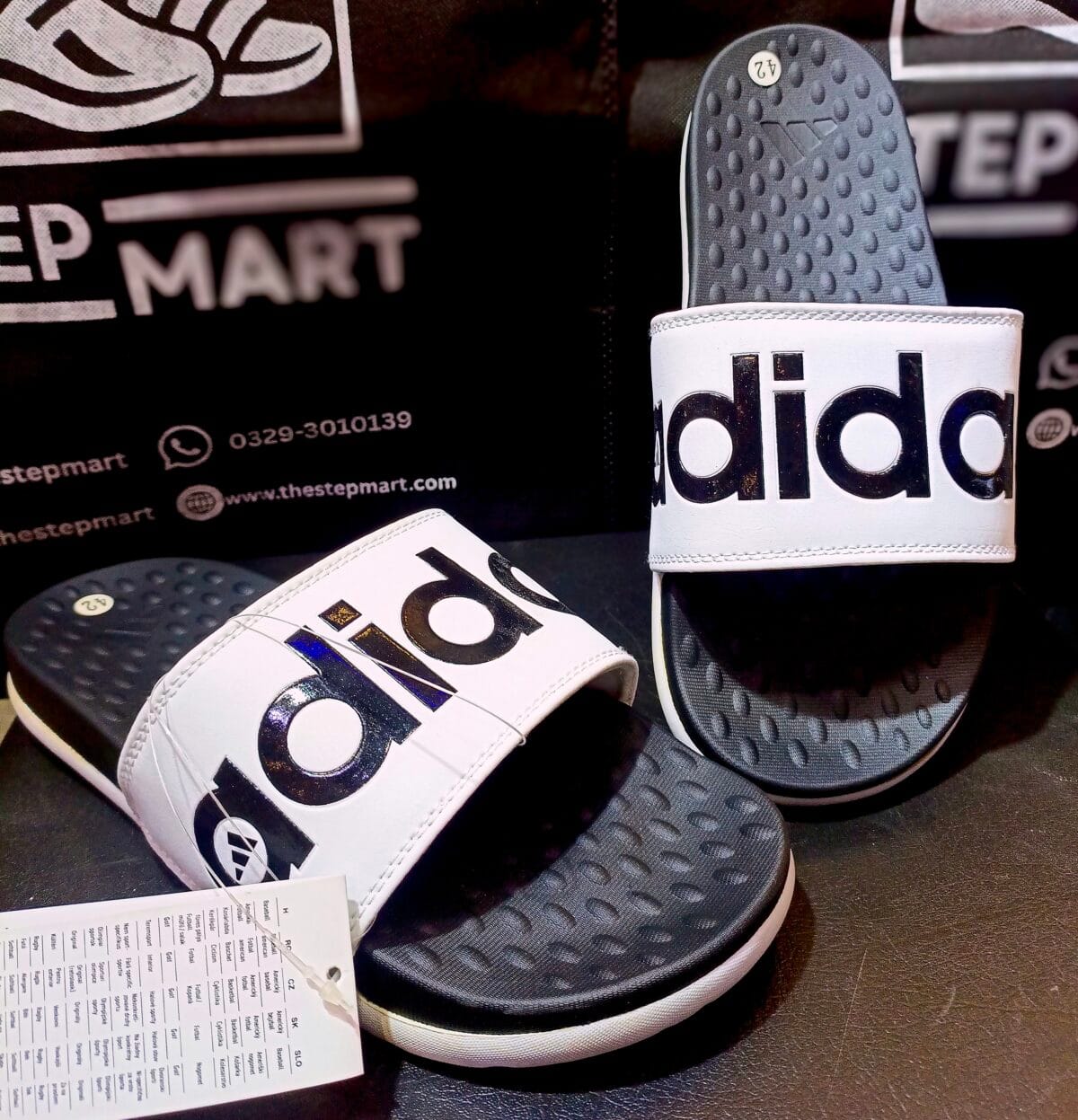 AD PureWalk White Slides