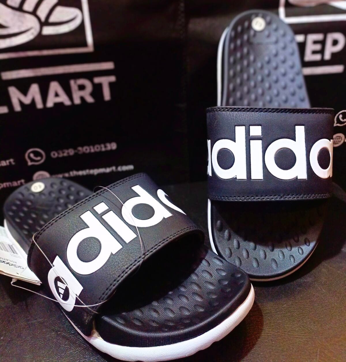 AD PureWalk Black Slides