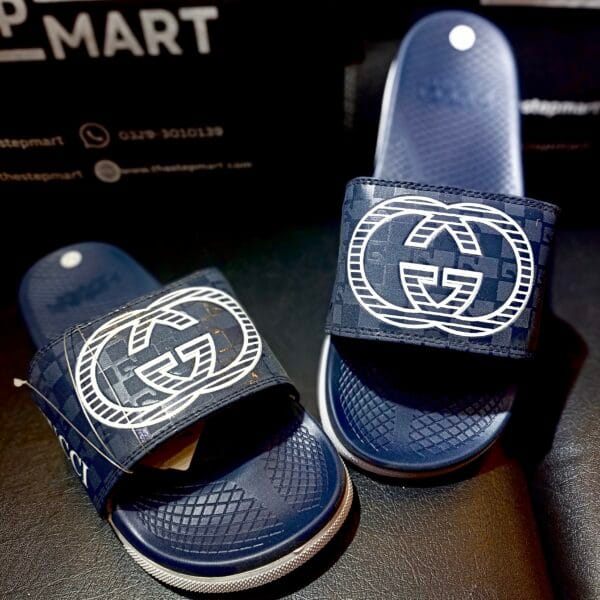 Gucci Comfortable Blue Slides