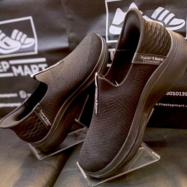 Alternative view of Skechers Hyper Burst Cushioning Slip-ins Black