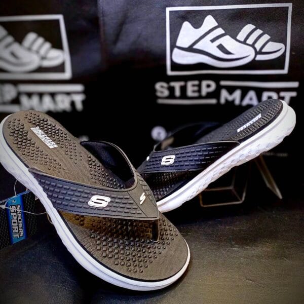 Skechers Goga Mat Cushion Black Slippers