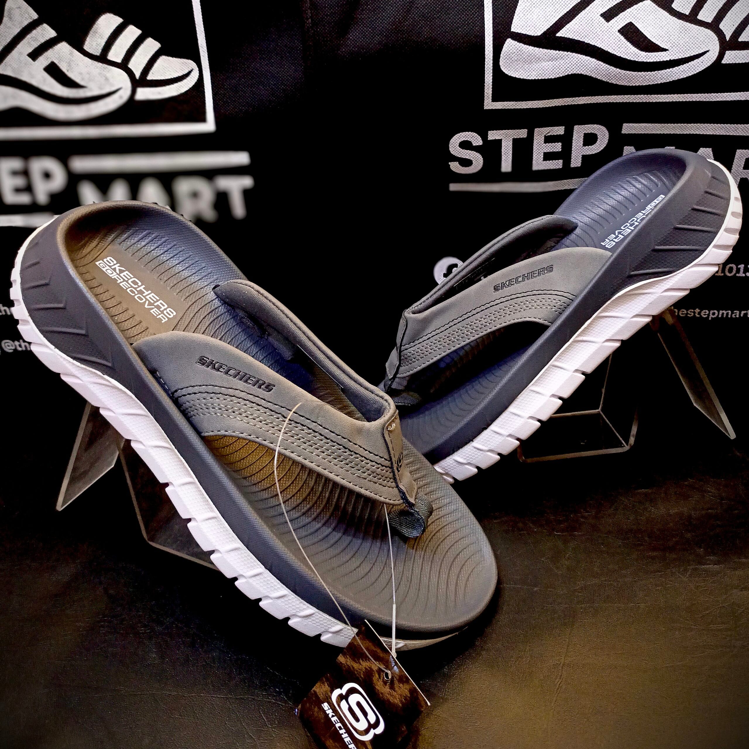 Skechers Go Recovery Cushion Gray Slippers