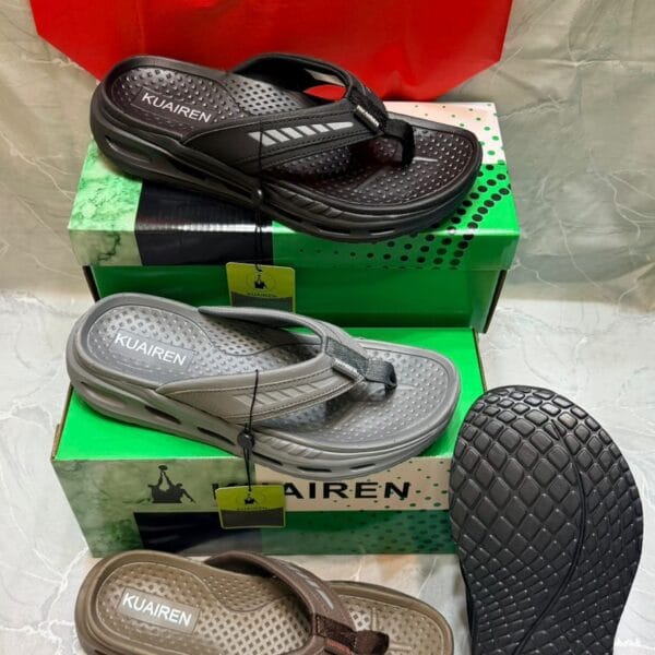 Alternative view of Kuairen Comfort Cushion DX-4 Black Slippers