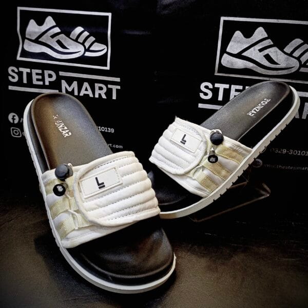 Lite Adjustable Strap White Slides