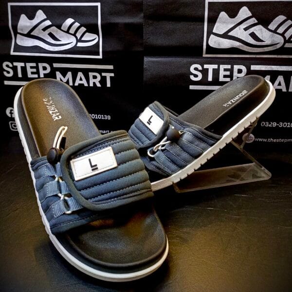 Lite Adjustable Strap Gray Slides