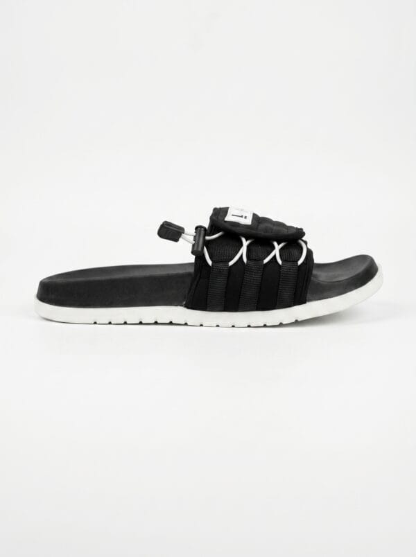 Black Quilted Pocket Slides
