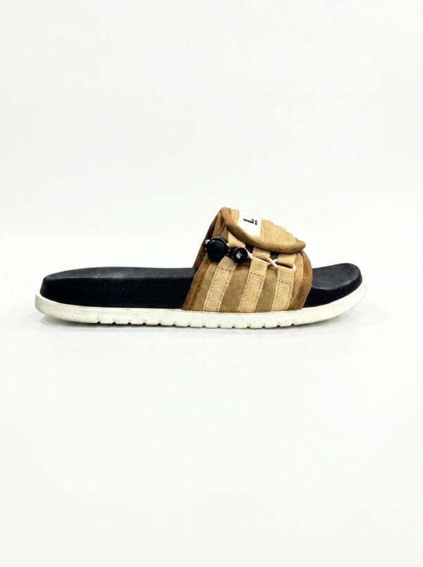Mustard Quilted Pocket Slides